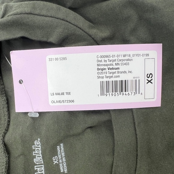 NWT Wild Fable Green Long Sleeve Cropped Boxy Shirt Size X Small Women's - Picture 4 of 8